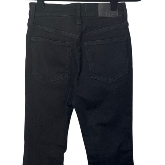 NWT Madewell Mid-Rise Kick Out Crop Jeans in Black Rinse Wash NM320 Size 26 - Picture 13 of 14